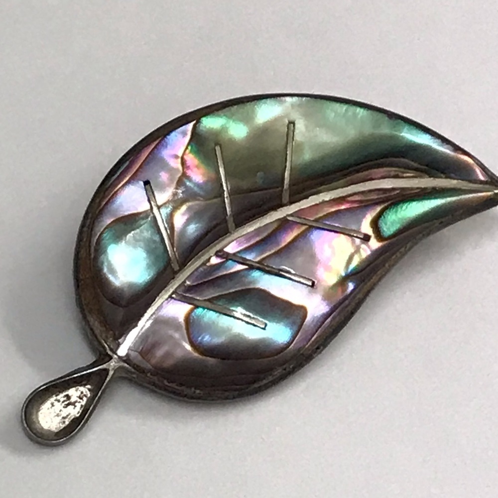 VTG Sterling Abalone Pin